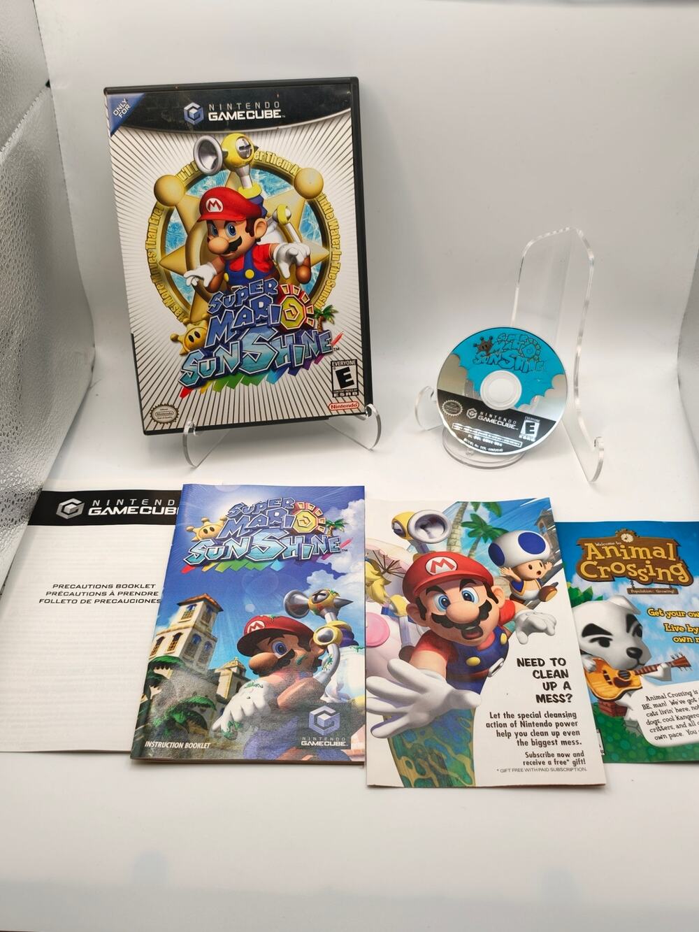 Super Mario Sunshine GameCube CIB Complete Manual